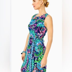 16 NWT Lilly Pulitzer Donatella Faux Wrap Shift Dress Take Me To The Sea